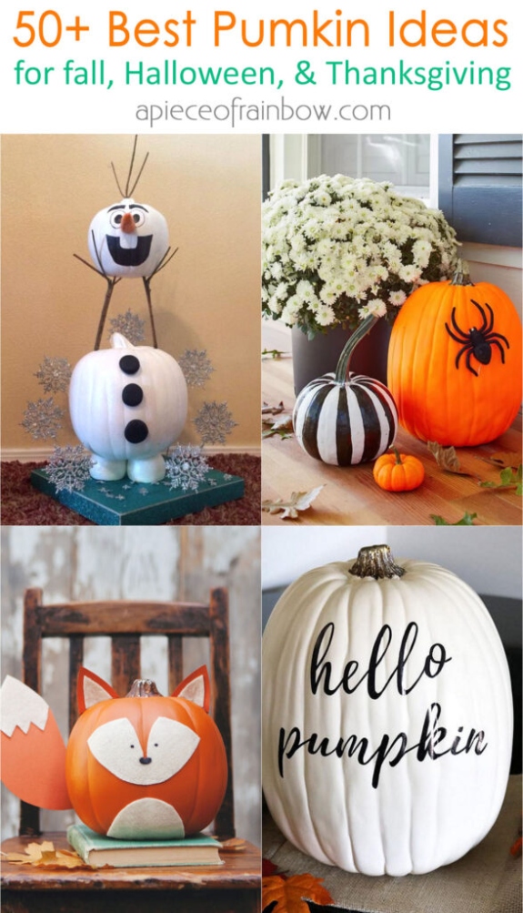 Backdate 1  Amazing No Carve Pumpkin Decorating Ideas For Fall & Halloween