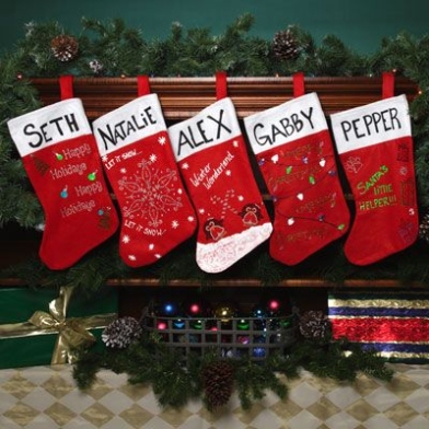 Backdate 1 Sparkle Name Stockings