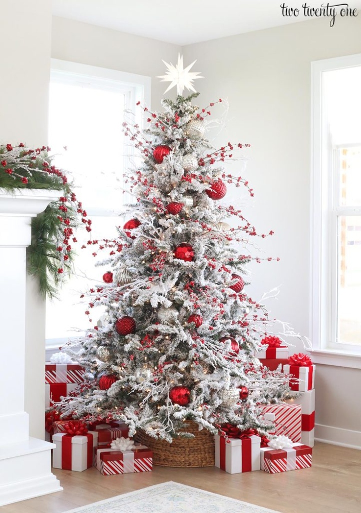 Get Inspired: Creative Flocked Christmas Tree Decorating Ideas For A Winter Wonderland!