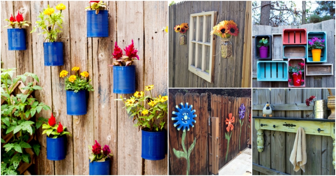 Niche Utama 2  Eye Popping Fence Decorating Ideas That Will Dress Up Your Lawn